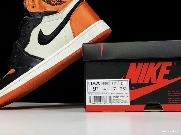 Jordan AV3725-010 Shattered 1 Retro Backboard Satin Air Womens 0706